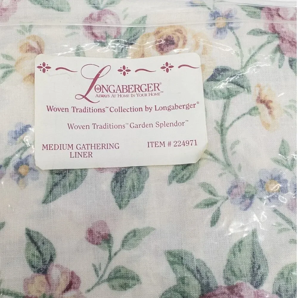 LONGABERGER Garden Splendor MEDIUM GATHERING LINER ITEM #224971 - Picture 1 of 4